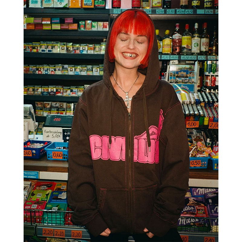 Civilist Berlin(シビリストベルリン)/ Angel Heavy Zip Hood -BROWN-