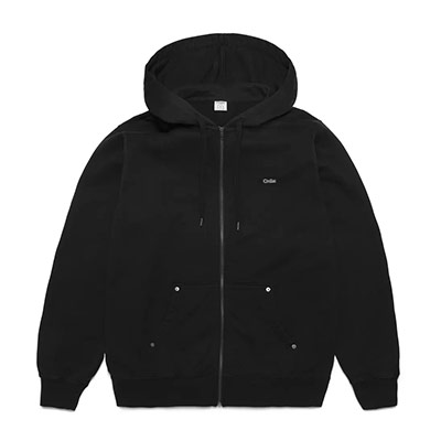 Civilist Berlin(シビリストベルリン)/ Studded Heavy Zip Hood -BLACK-