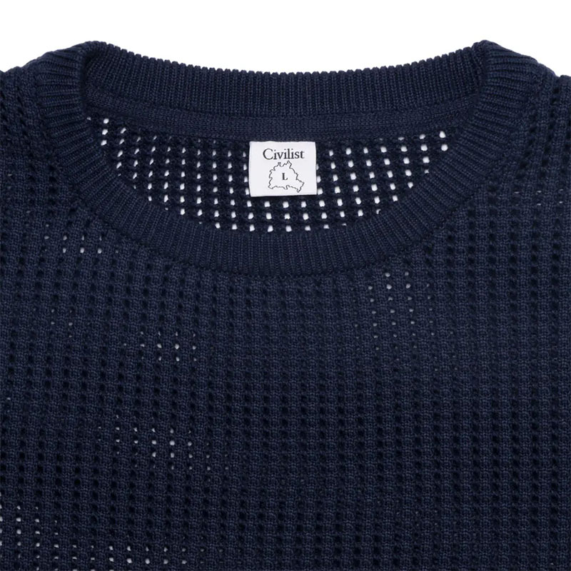 Civilist Berlin(シビリストベルリン)/ Loose Gauge Knit -NAVY-