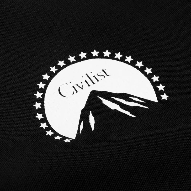 Civilist Berlin(シビリストベルリン)/ Fata Morgana Crewneck -BLACK-