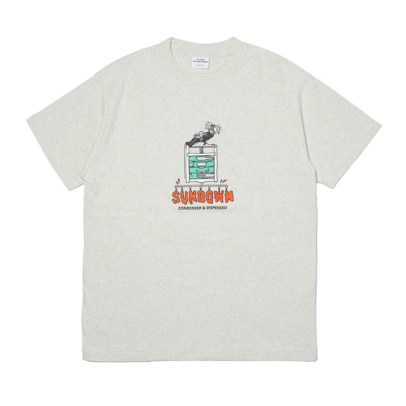 COME SUNDOWN(カムサンダウン)/ DISPENSED TEE -ASH-