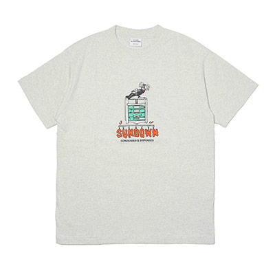 COME SUNDOWN(カムサンダウン)/ DISPENSED TEE -ASH-
