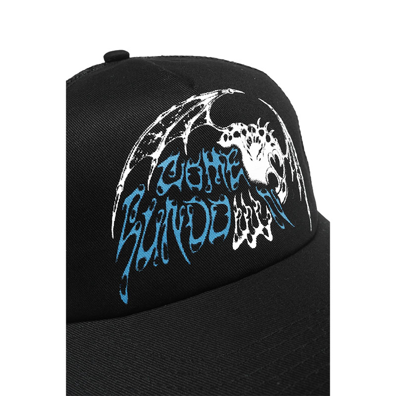 COME SUNDOWN(カムサンダウン)/ GRAPNEL TRUCKER CAP -BLACK-