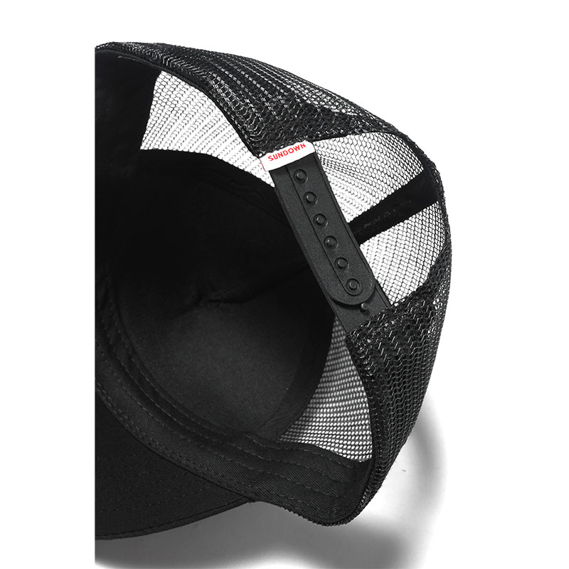 COME SUNDOWN(カムサンダウン)/ GRAPNEL TRUCKER CAP -BLACK-