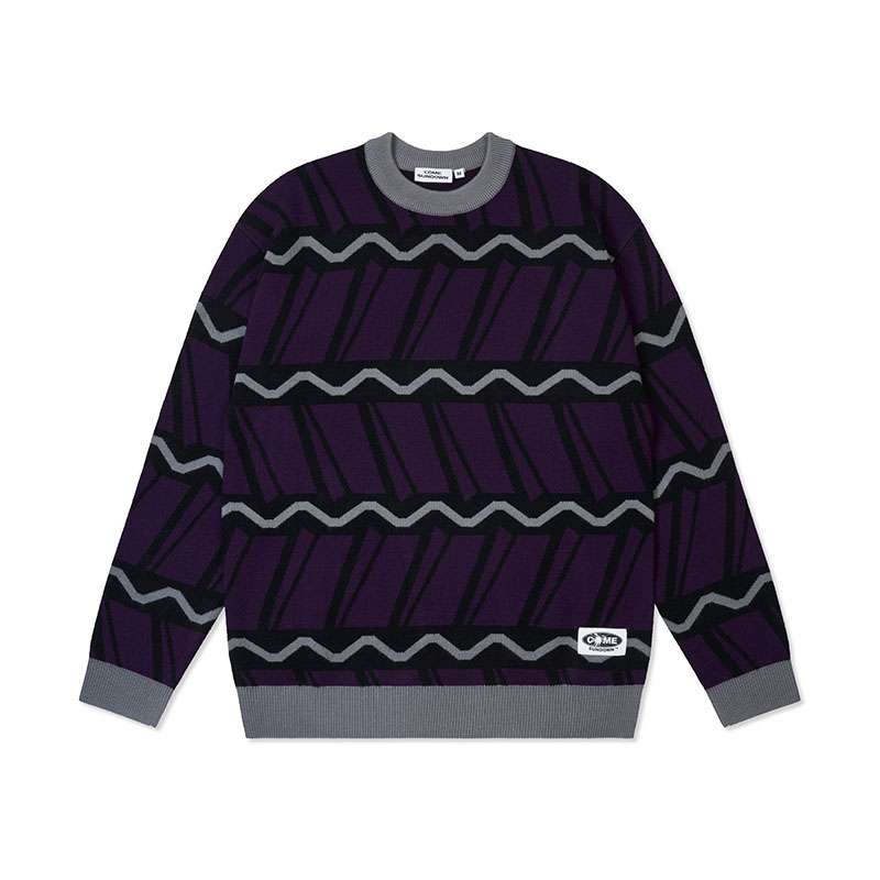 COME SUNDOWN(カムサンダウン)/ HELIX KNIT -2.COLOR-(PURPLE)