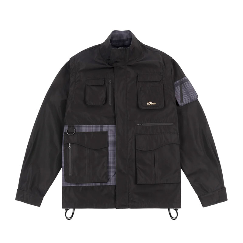 Dime MTL(ダイム)/ FISHING ZIP-OFF JACKET -2.COLOR-(BLACK)