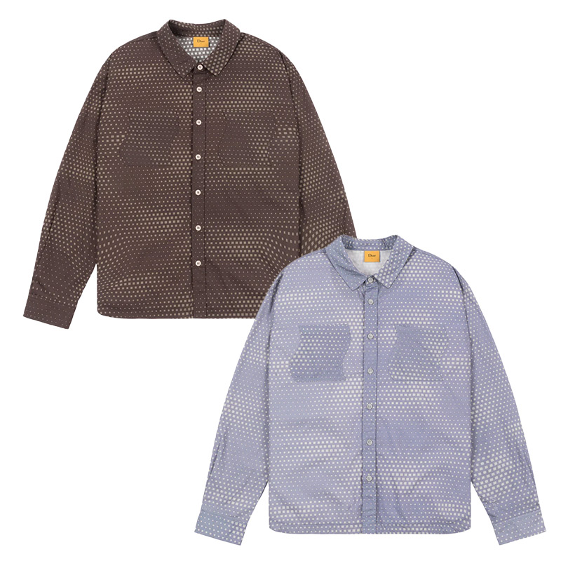 Dime MTL(ダイム)/ PIXEL BUTTON-UP SHIRT -2.COLOR-