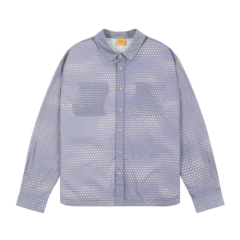 Dime MTL(ダイム)/ PIXEL BUTTON-UP SHIRT -2.COLOR-(PURPLE)