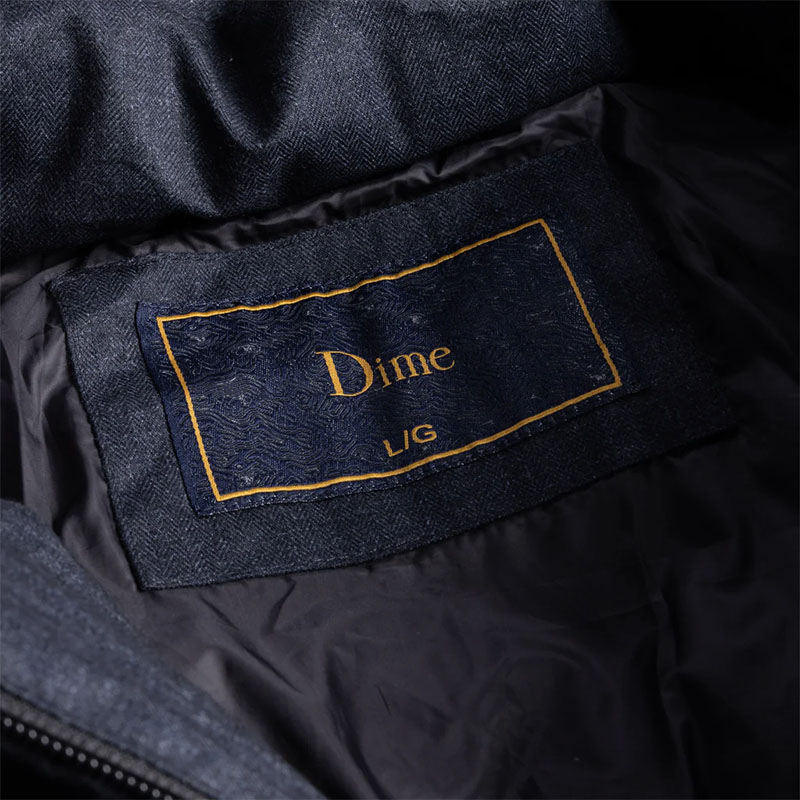 Dime MTL(ダイム)/ PREMIUM TWEED PUFFER -D.GREY-