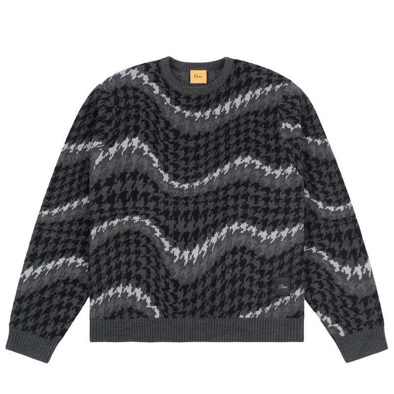 Dime MTL(ダイム)/ HOUNDSTOOTH KNIT -3.COLOR-(GREY)