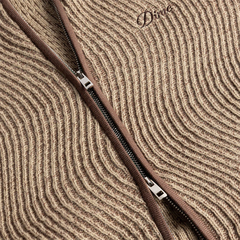 Dime MTL(ダイム)/ DOUBLE ZIPPER KNIT -2.COLOR-