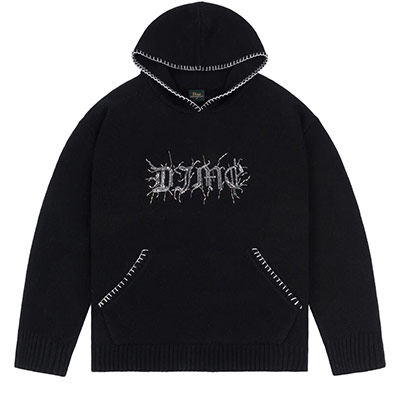 Dime MTL(ダイム)/ HARDCORE WOOL HOODIE -BLACK-