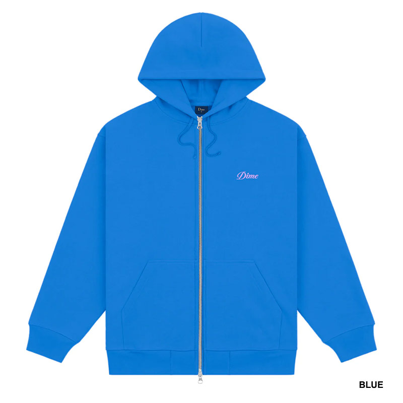 Dime MTL(ダイム)/ CURSIVE SMALL LOGO ZIP-HOODIE -3.COLOR-