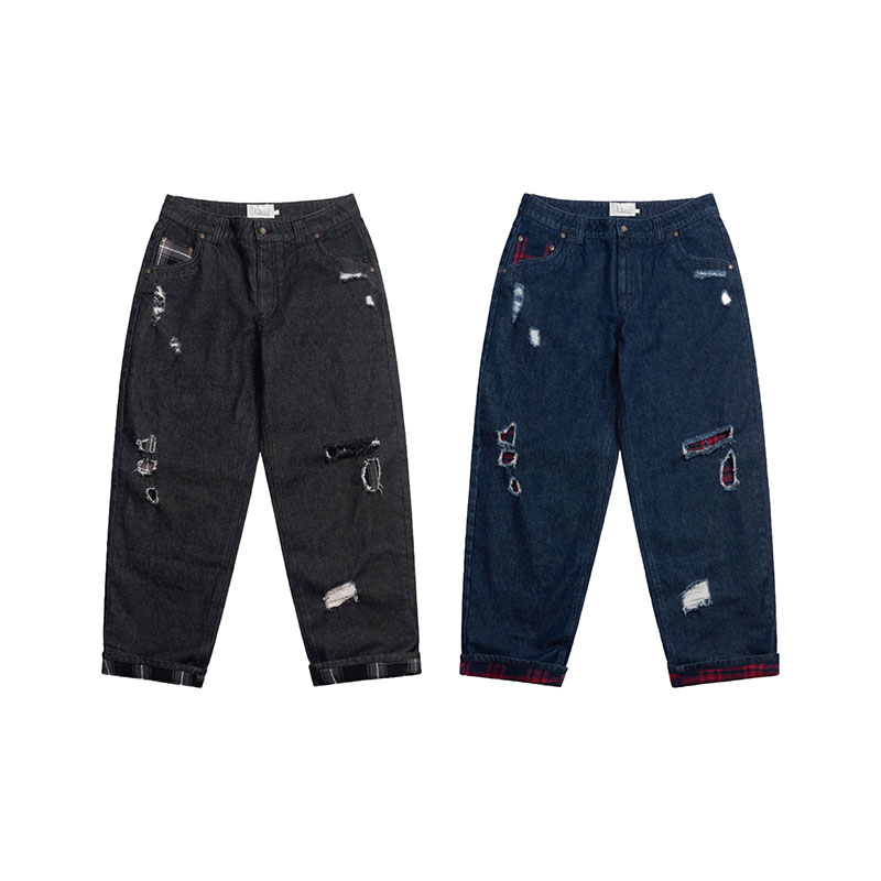 Dime Classic Baggy Denim Pants - Black - Rhythm Skateshop