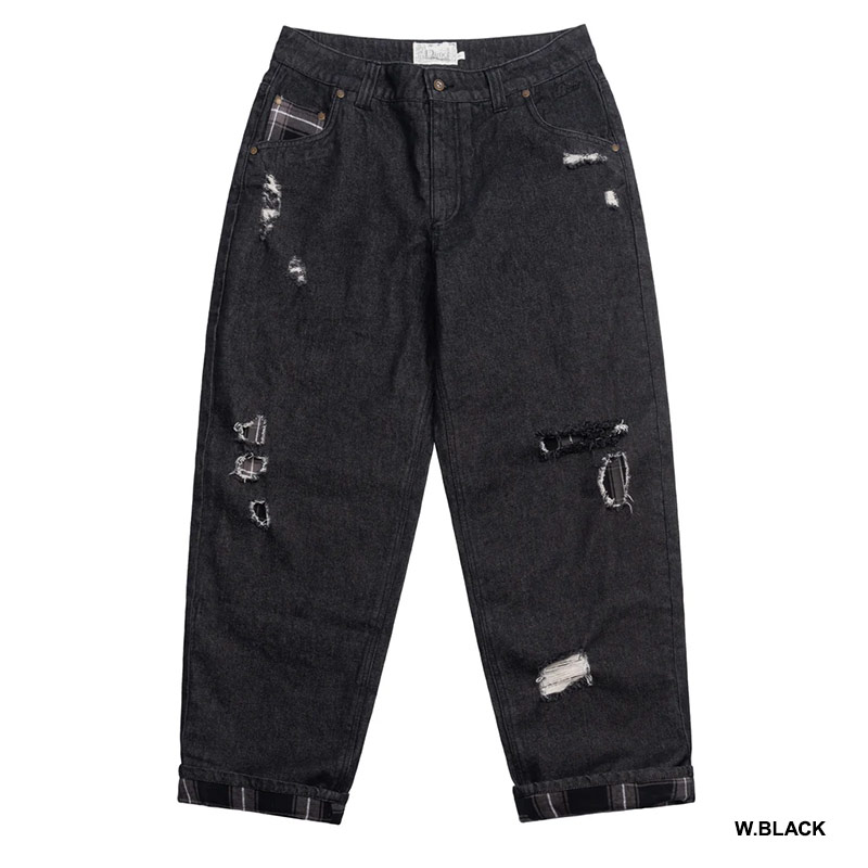 Dime RELAXED DENIM PANTS / BLACK (ダイム デニムパンツ