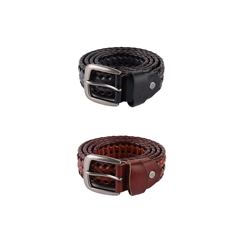 Dime MTL(ダイム)/ BRAIDED LEATHER BELT -2.COLOR-