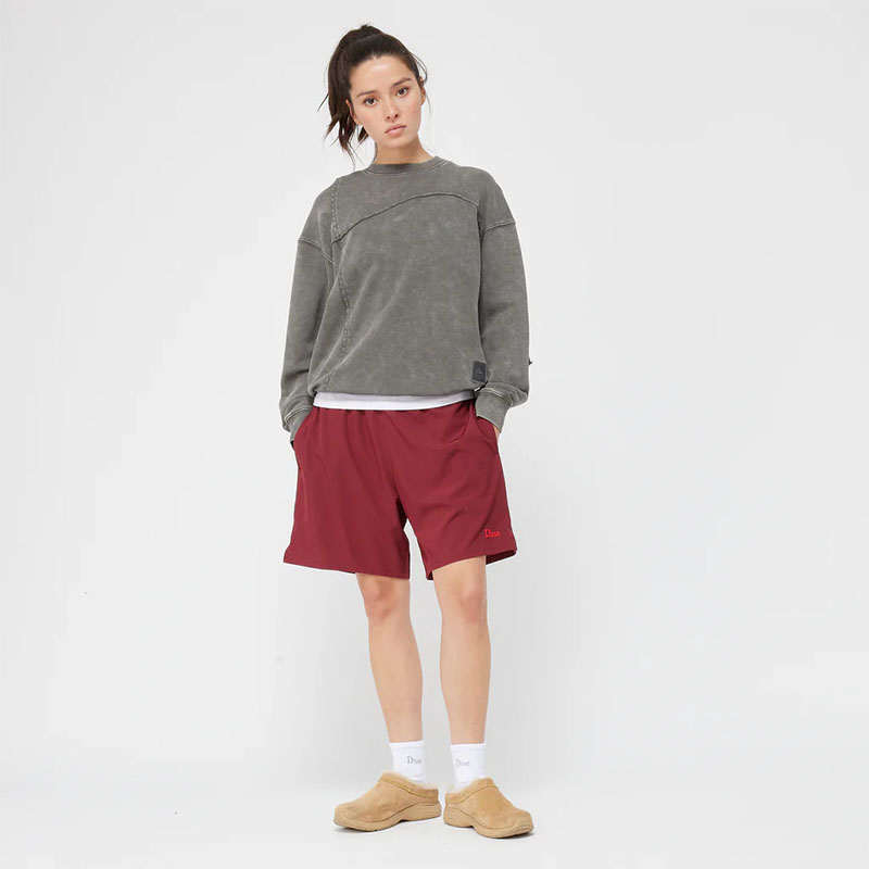 Dime MTL(ダイム)/ Reverse Stitch Crewneck -CHARCOAL-