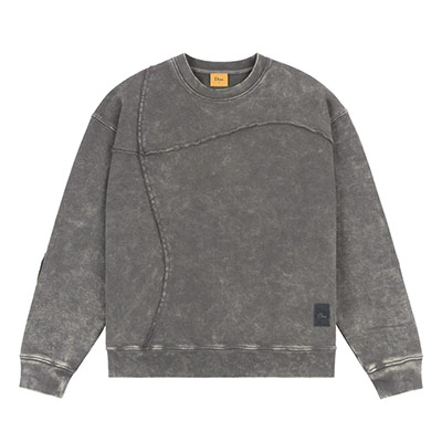Dime MTL(ダイム)/ Reverse Stitch Crewneck -CHARCOAL-