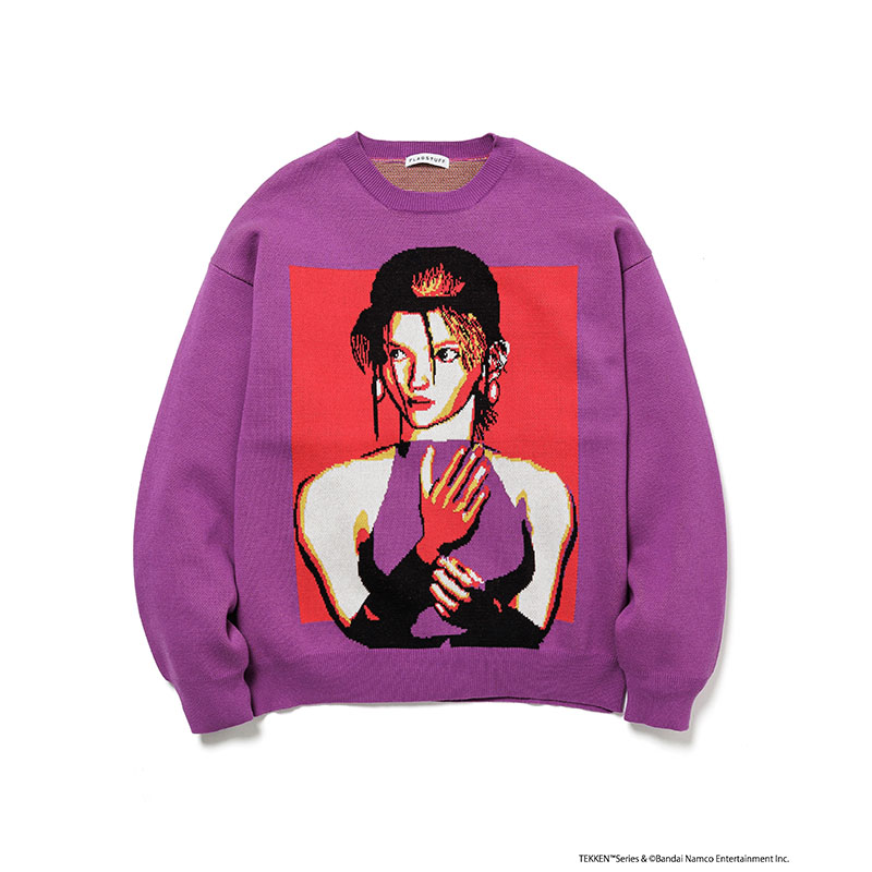 F-LAGSTUF-F(フラグスタフ)/ ”NINA” SWEATER -2.COLOR-(PURPLE)