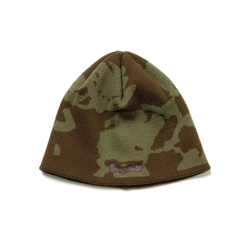 F-LAGSTUF-F(フラグスタフ)/ A.T CAMO KNIT CAP -2.COLOR-(GREEN)