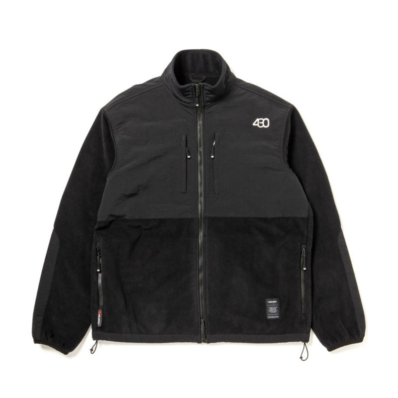 430(フォーサーティー)/ PRTC FLEECE FULL ZIP JACKET -BLACK-