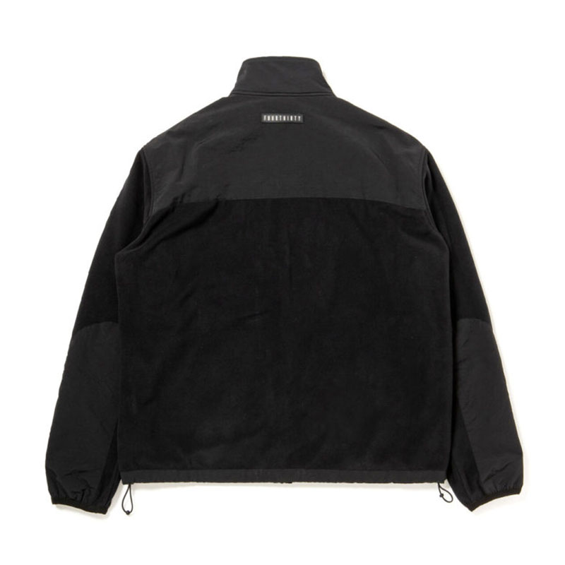 430(フォーサーティー)/ PRTC FLEECE FULL ZIP JACKET -BLACK-