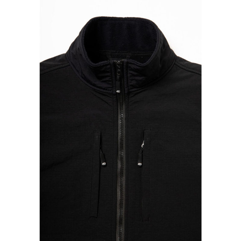 430(フォーサーティー)/ PRTC FLEECE FULL ZIP JACKET -BLACK-