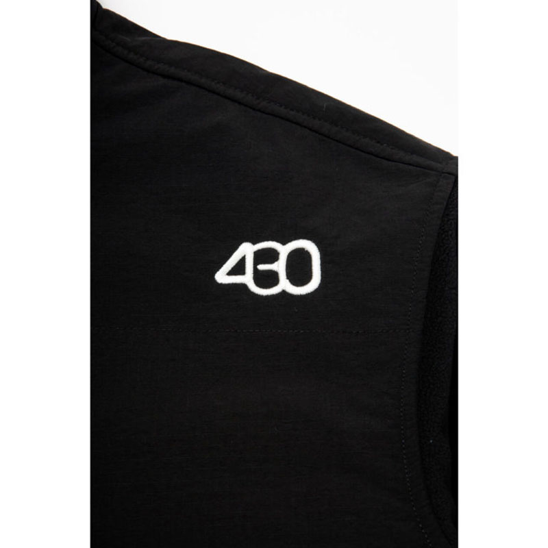 430(フォーサーティー)/ PRTC FLEECE FULL ZIP JACKET -BLACK-