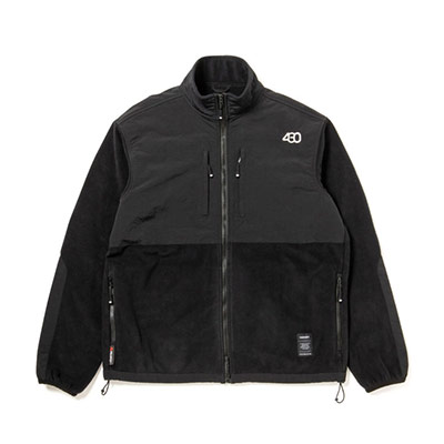 430(フォーサーティー)/ PRTC FLEECE FULL ZIP JACKET -BLACK-