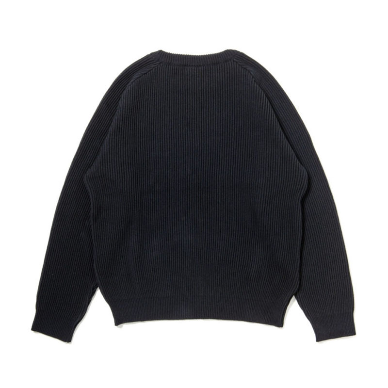 430(フォーサーティー)/ PW KNIT SWEATER -BLACK-