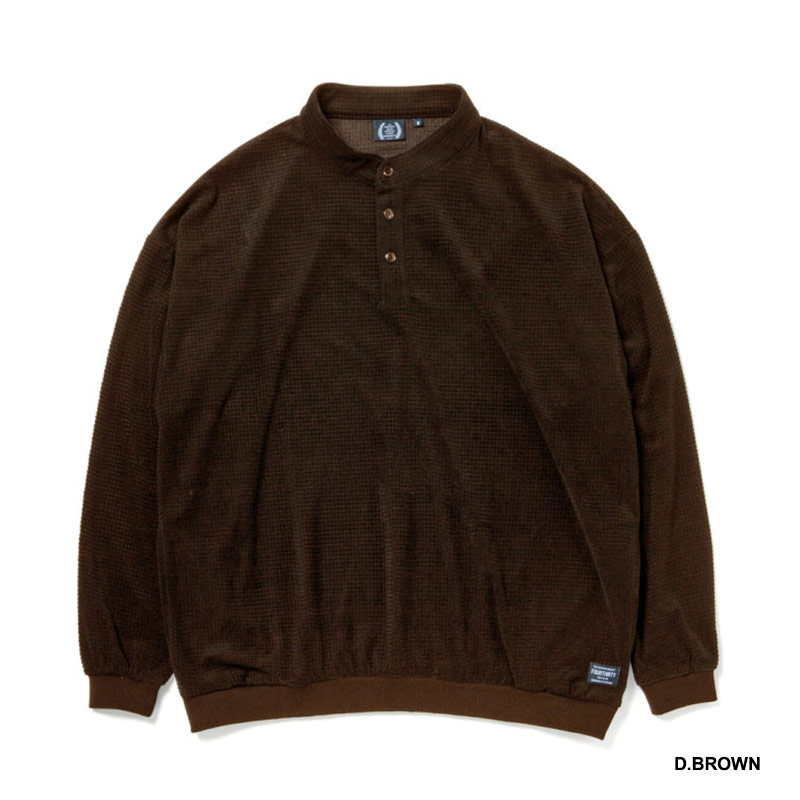 430(フォーサーティー)/ L/S HENRY NECK GRID THERMAL C&S -2.COLOR-