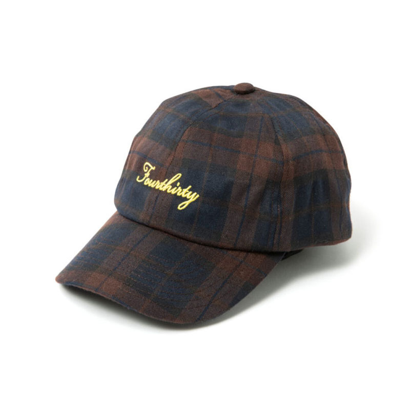 430(フォーサーティー)/ IRISH CHECK CAP -2.COLOR-(BROWN)