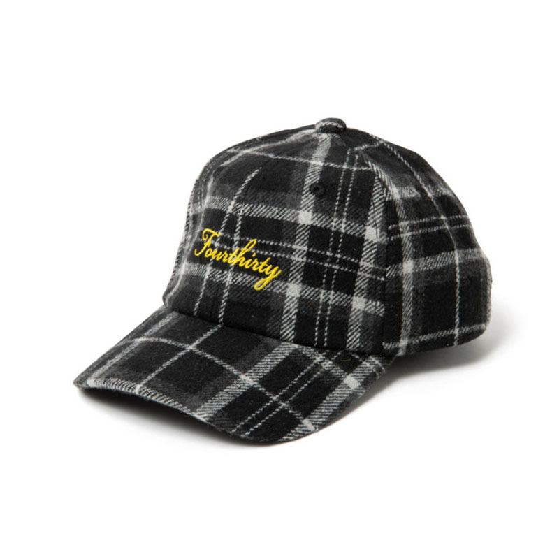 430(フォーサーティー)/ NEL CHECK CAP -3.COLOR-(BLACK)