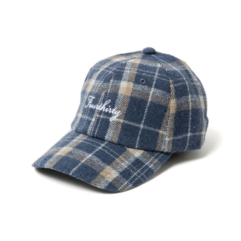 430(フォーサーティー)/ NEL CHECK CAP -3.COLOR-(NAVY)