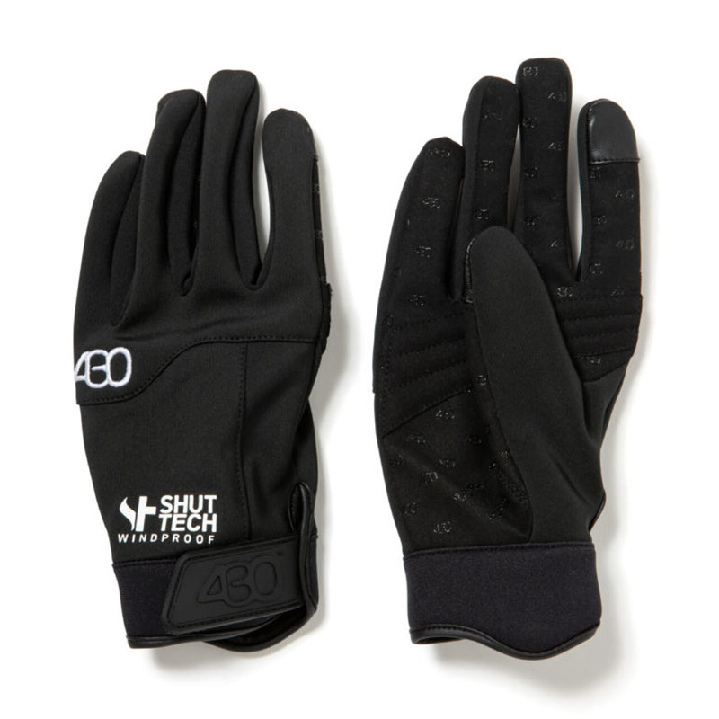 430(フォーサーティー)/ SF WIND PROOF GLOVE -BLACK- | E.S.P.