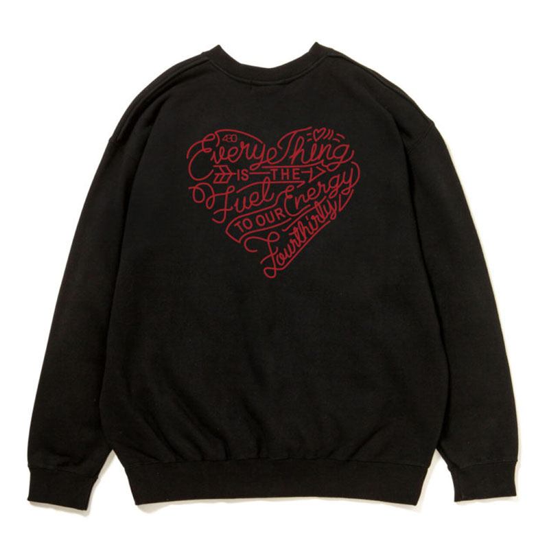 430(フォーサーティー)/ “HEARTS” C/N SWEAT -2.COLOR-