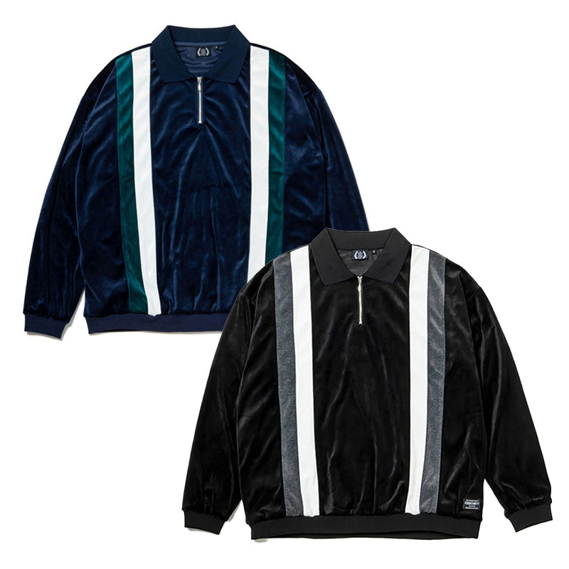 430(フォーサーティー)/ L/S VELOUR POLO -2.COLOR-