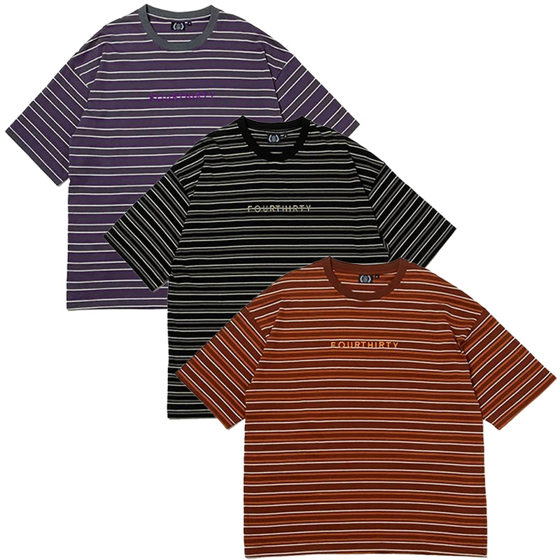 430(フォーサーティー)/ S/S BORDER BIG TEE -3.COLOR-