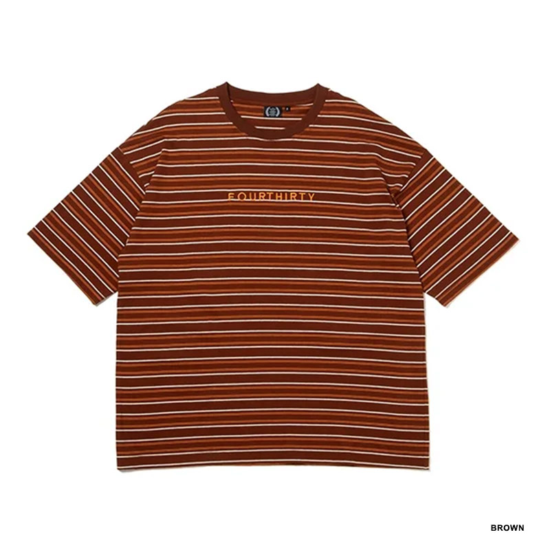 430(フォーサーティー)/ S/S BORDER BIG TEE -3.COLOR-