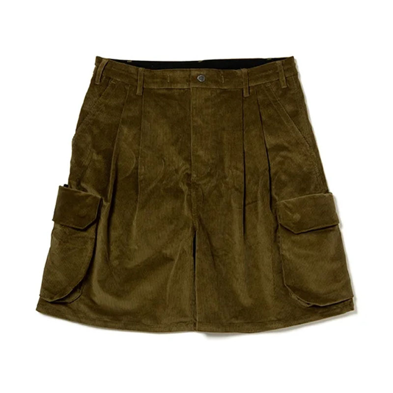 430(フォーサーティー)/ ESLOT CORD CARGO SHORTS -3.COLOR-(KHAKI)