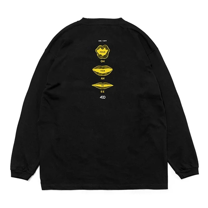 430(フォーサーティー)/ NF "POWER OF WORD" L/S TEE -2.COLOR-