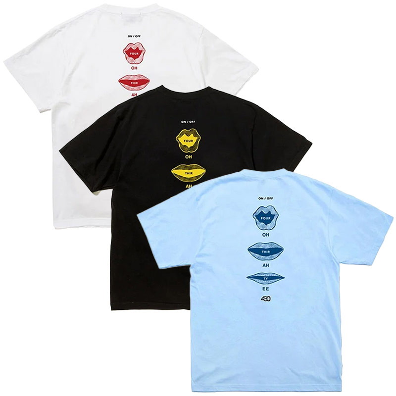 430(フォーサーティー)/ NF "POWER OF WORD" S/S TEE -3.COLOR-