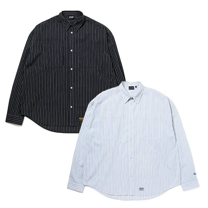 430(フォーサーティー)/ LS STRIPE BIG SHIRT -2.COLOR-