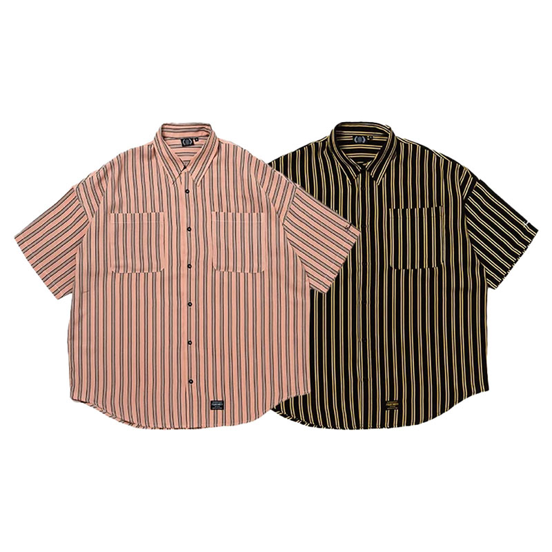 430(フォーサーティー)/ SS STRIPE BIG SHIRT -2.COLOR-