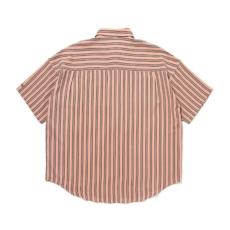 430(フォーサーティー)/ SS STRIPE BIG SHIRT -2.COLOR-