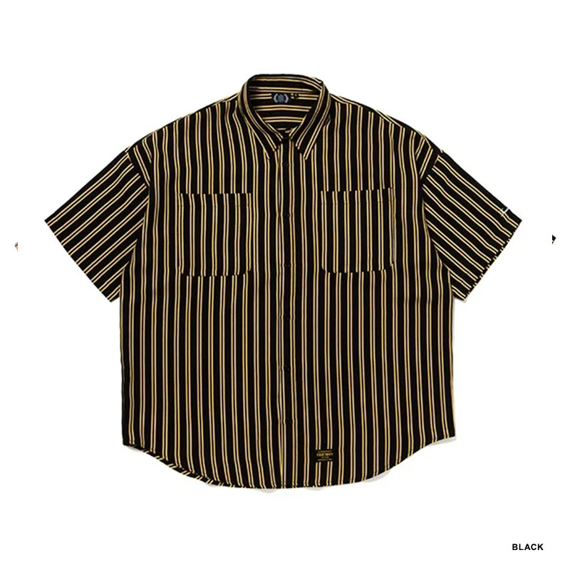 430(フォーサーティー)/ SS STRIPE BIG SHIRT -2.COLOR-