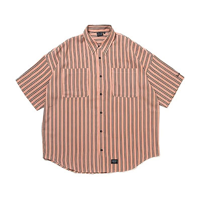 430(フォーサーティー)/ SS STRIPE BIG SHIRT -2.COLOR-