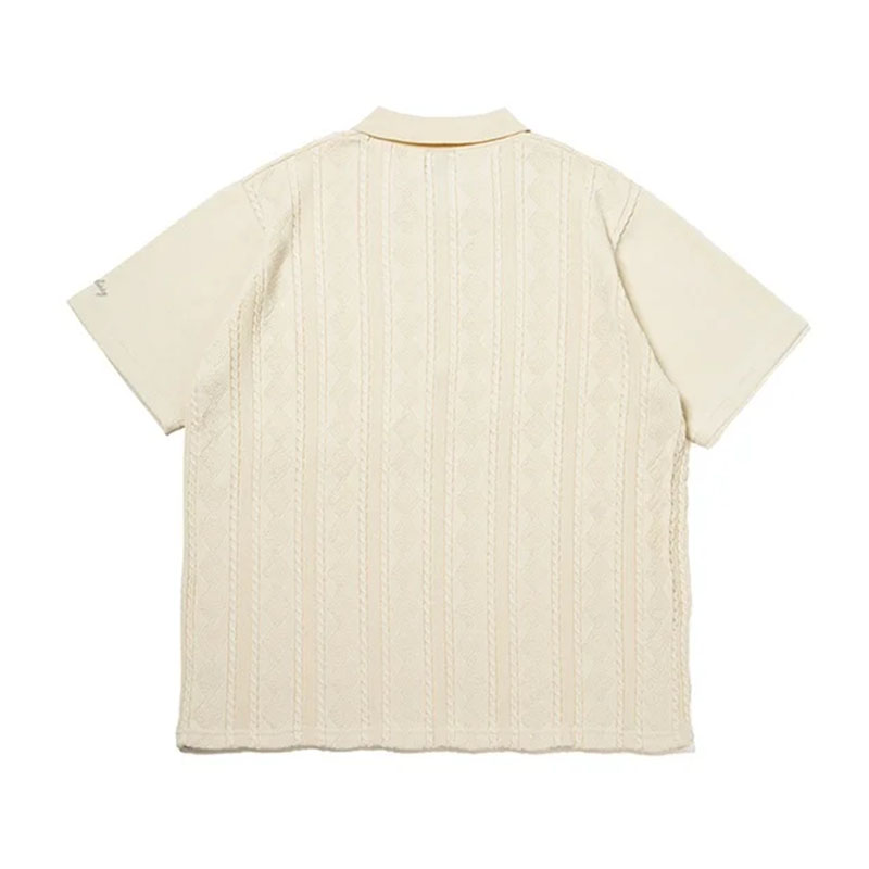 430(フォーサーティー)/ SS JAQUARD KNIT POLO -2.COLOR-