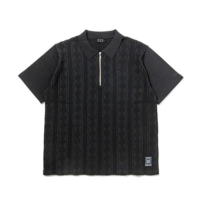 430(フォーサーティー)/ SS JAQUARD KNIT POLO -2.COLOR-