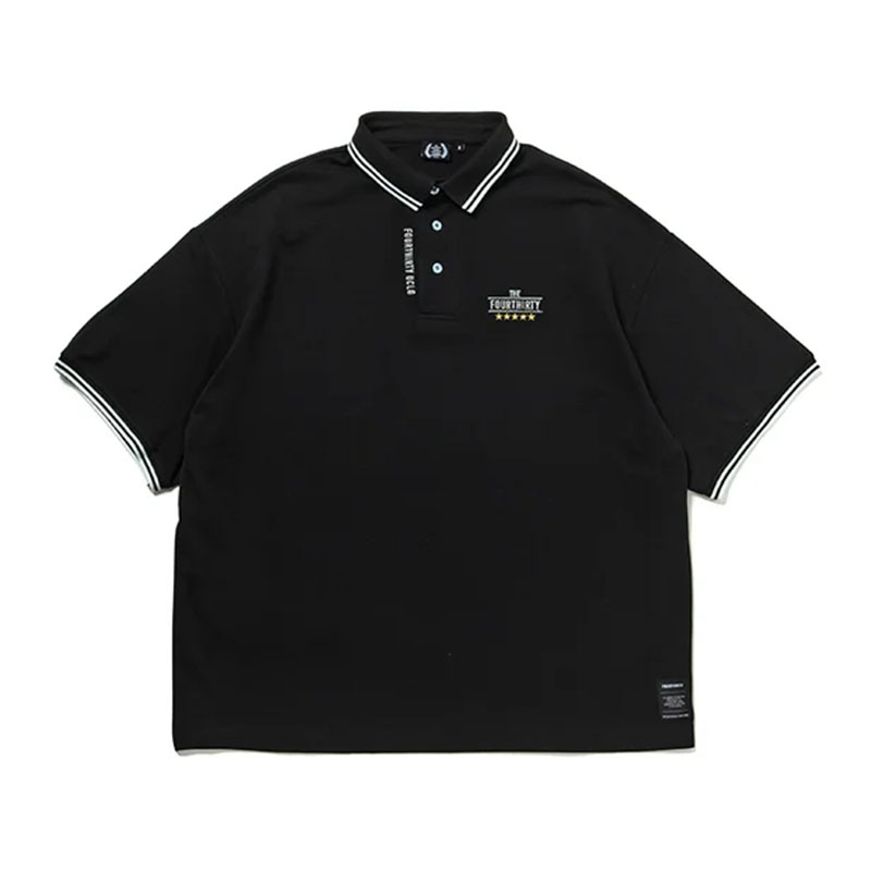 430(フォーサーティー)/ SS LINE POLO -2.COLOR-(BLACK)